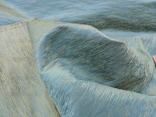 Scalamandre Essentia Powder Blue Textured Silk Old World Weavers MSRP USD 204/y