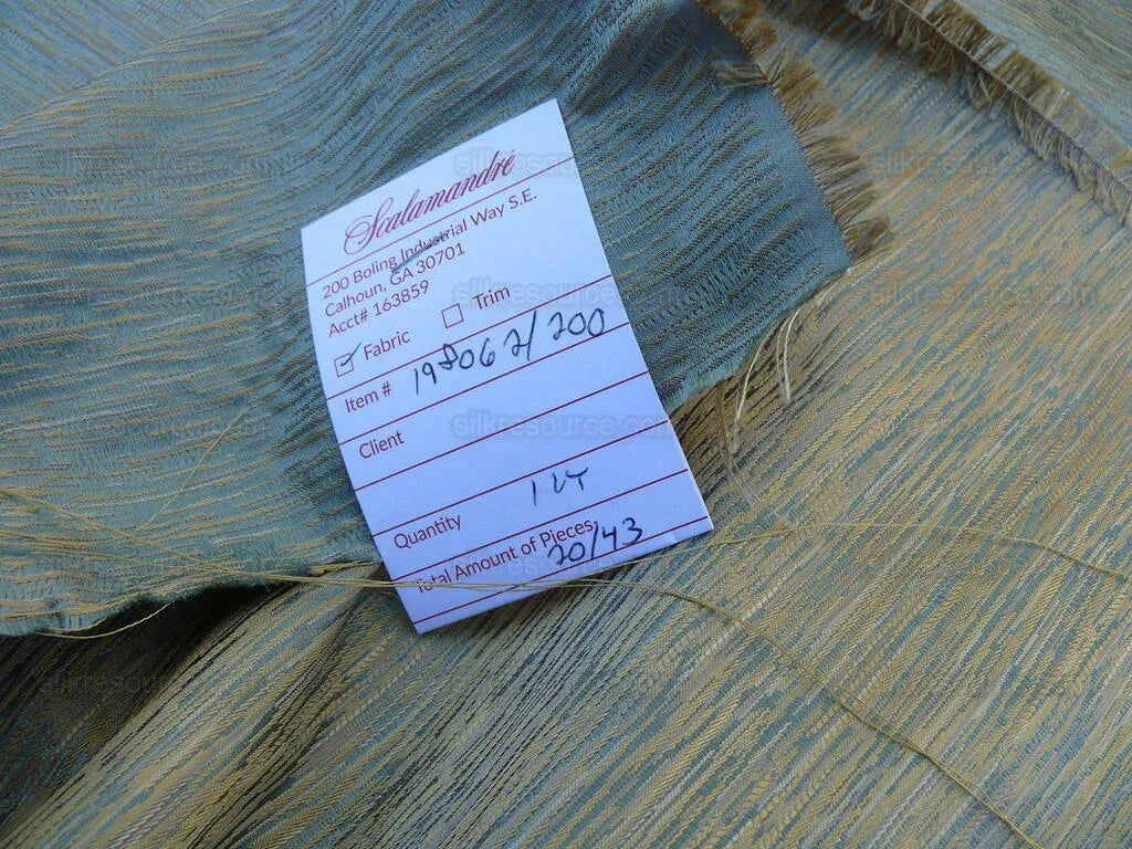 Scalamandre Essentia Powder Blue Textured Silk Old World Weavers MSRP USD 204/y