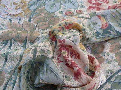 Scalamandre Vera Sheer Exuberant Dalia Fields Cotton Voile from Italy MSRP USD 188/Y