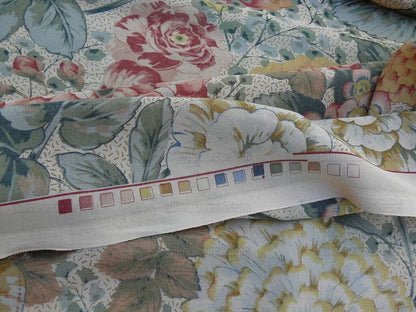 0.6y Scalamandre Vera Sheer Exuberant Dalia Fields Cotton Voile from Italy MSRP USD 188/Y