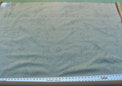 Scalamandre Grey Watkins Orissa Semi Sheer Platinum Silver Silk Double Organza Damask Tulip Wildflower MSRP USD 212/Y