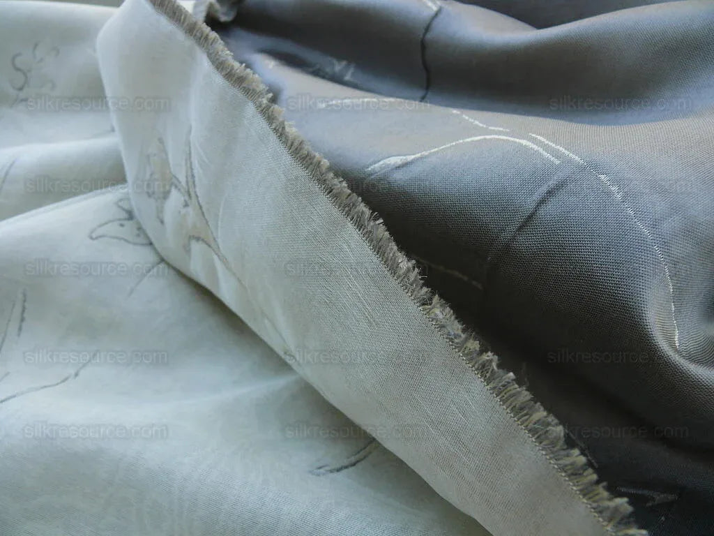 ORISSA GW PLATINUM SIVER SILK DOUBLE ORGANZA TULIP MSRP$212/Y