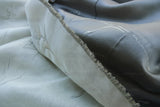 Scalamandre Grey Watkins Orissa Semi Sheer Platinum Silver Silk Double Organza Damask Tulip Wildflower MSRP USD 212/Y
