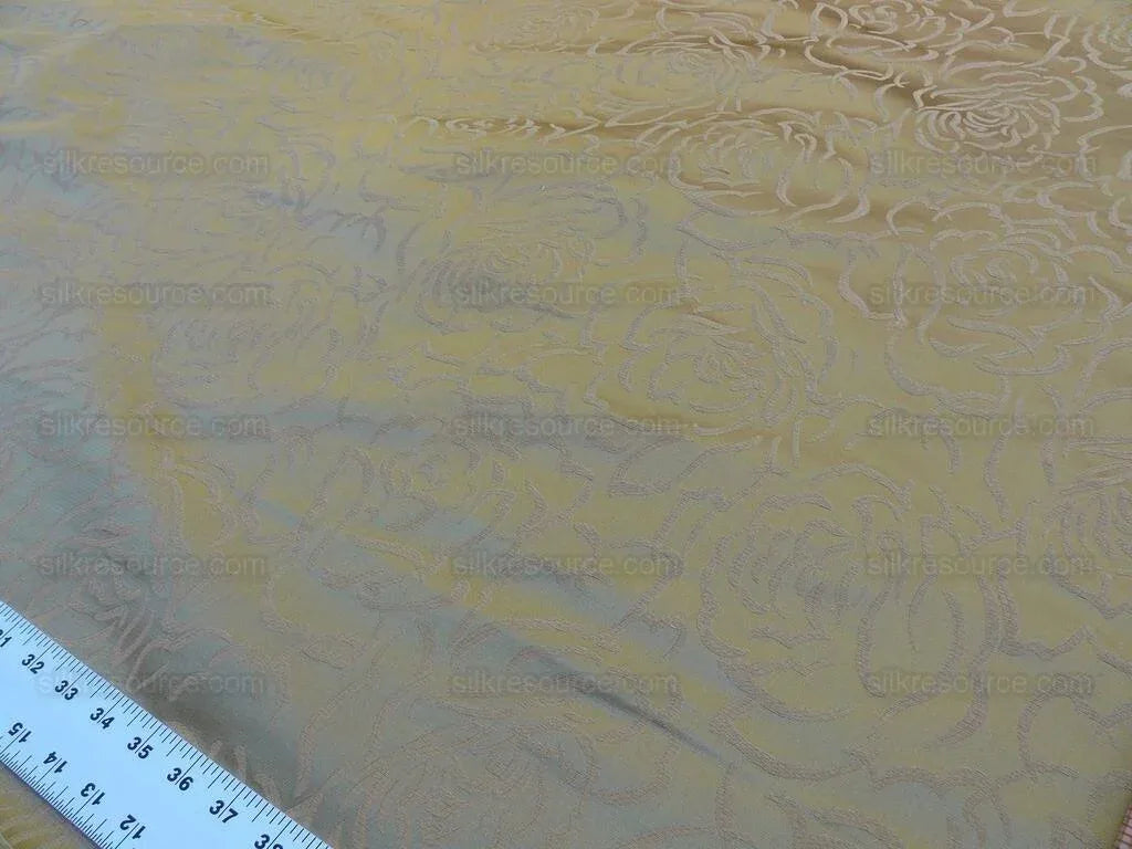 Scalamandre Phoebe Gilt Gold Silk Brocade Rose Matisse Drawing Flora MSRP USD 256/y