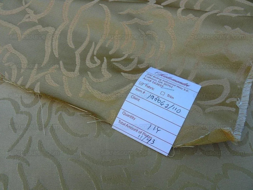 Scalamandre Phoebe Gilt Gold Silk Brocade Rose Matisse Drawing Flora MSRP USD 256/y