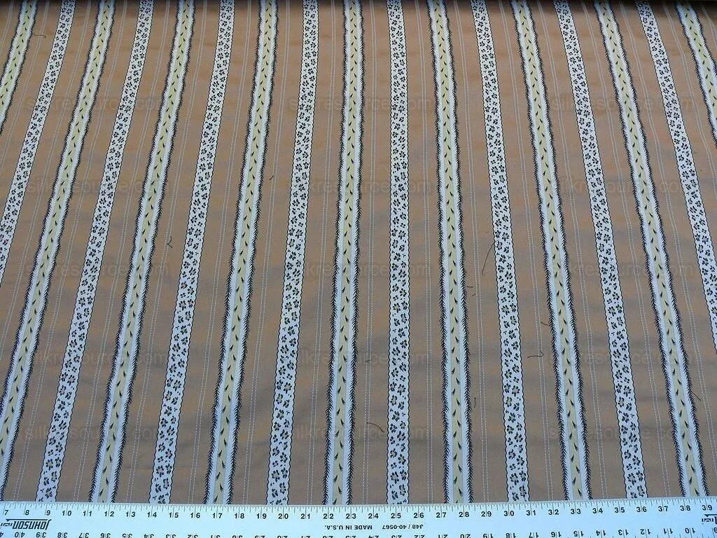 Scalamandre Francoise Tabby Animal Safari Skin and Paw Print Leopard Ermine Feather Stripe 100% Cotton