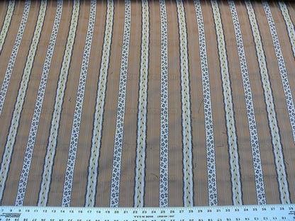 Scalamandre Francoise Tabby Animal Safari Skin and Paw Print Leopard Ermine Feather Stripe 100% Cotton