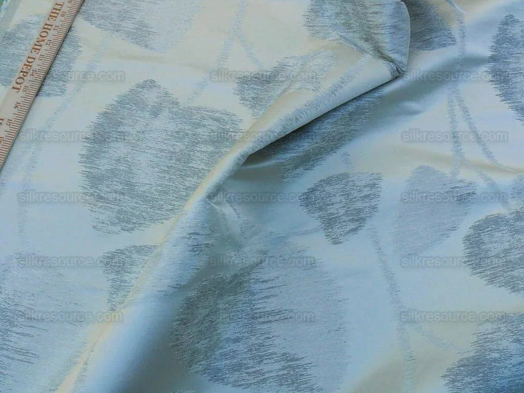 Scalamandre Isabella Moon Glow Foliage Silk Lampas MSRP USD 428/Y