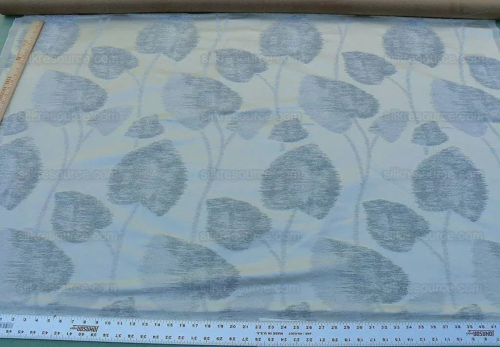 Scalamandre Isabella Moon Glow Foliage Silk Lampas MSRP USD 428/Y