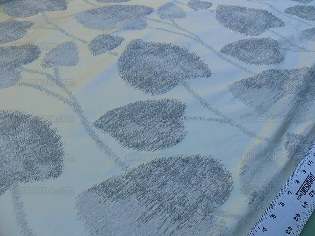 Scalamandre Isabella Moon Glow Foliage Silk Lampas MSRP USD 428/Y