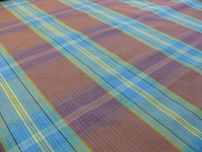 Scalamandre Riviera Plaid Fh Rose/multi  Colorful Rainbow Mediterranean MSRP USD 216/Y