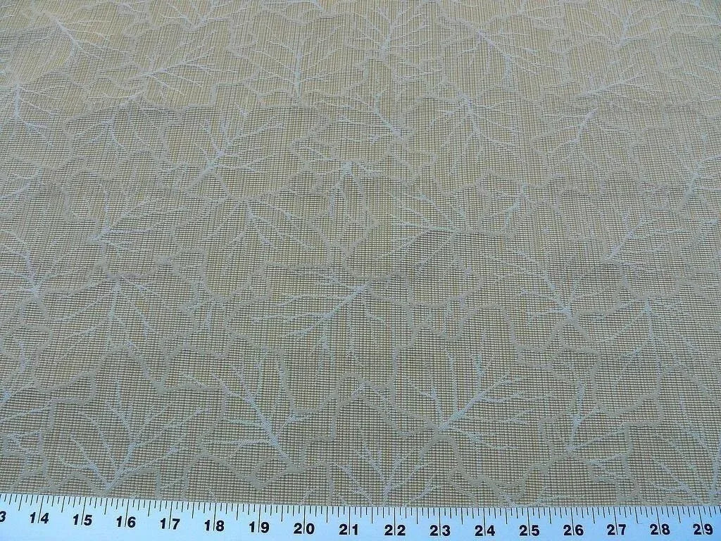 Scalamandre Fonthill Maplewood Cream White Damask Foliage Maple Leaves MSRP USD 204/Y