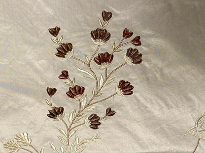 Scalamandre Parvati Silk Organza Sheer Embroidery Floral Dress - Moonlight Wedding Gown