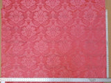 BY YARD SCALAMANDRE 100%SILK LOVE BIRD SPECIAL RED PINK MSRP484Y