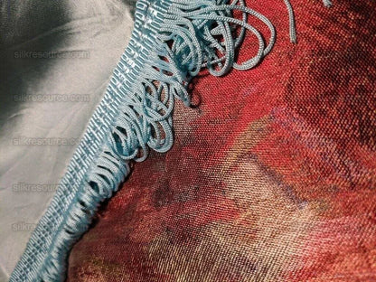 55x53 Brocade Chinoiserie Garden Pavillian Bamboo Dream Of Red C