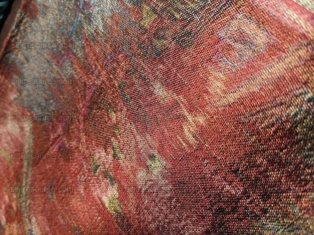 55x53 Brocade Chinoiserie Garden Pavillian Bamboo Dream Of Red C