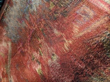 55x53 Brocade Chinoiserie Garden Pavillian Bamboo Dream Of Red C