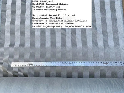 Kravet Couture "luxe Mohair" Grey Stone Pale Minty Green Frosty MSRP USD 348/yard