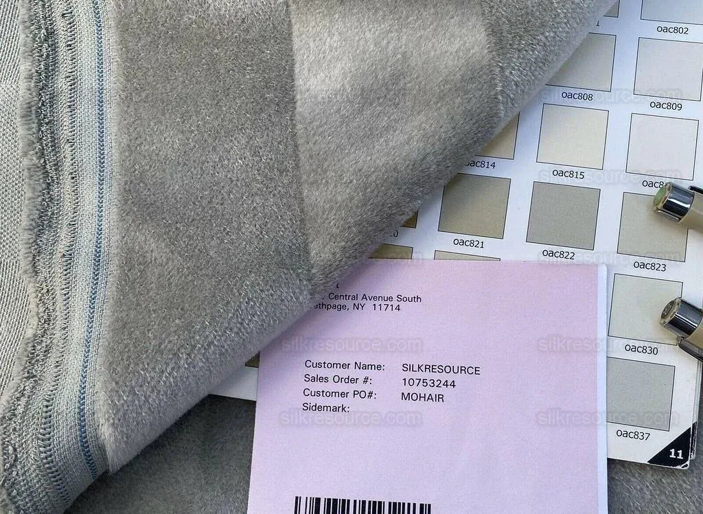 Kravet Couture "luxe Mohair" Grey Stone Pale Minty Green Frosty MSRP USD 348/yard