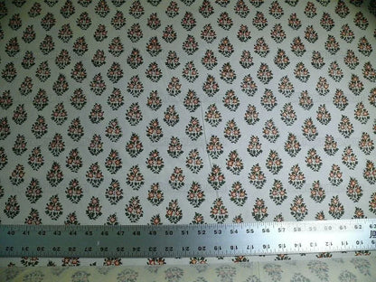 11.3y Clarence House "oui" French Fern/rust Indienne Pierre Frey