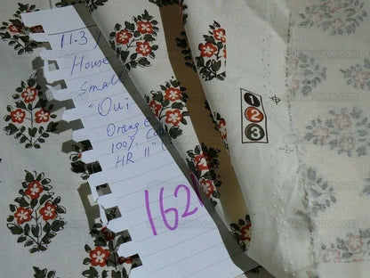 11.3y Clarence House "oui" French Fern/rust Indienne Pierre Frey