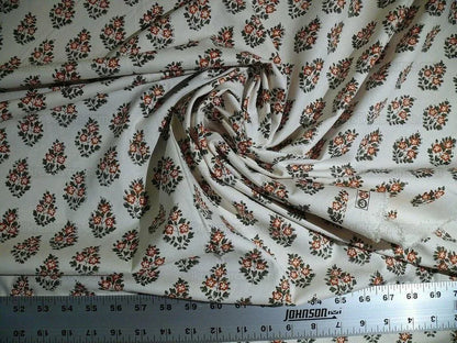 11.3y Clarence House "oui" French Fern/rust Indienne Pierre Frey