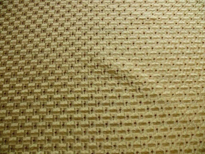 F. Schumacher Italian Silk Mini Check Petit Fall Dot Pure Gold MSRP USD 268Y