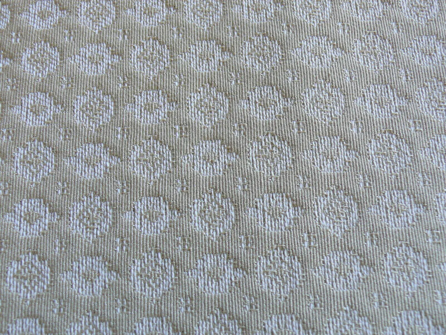 Bty Scalamandre Matelasse Vienna 100% Cotton Sand White