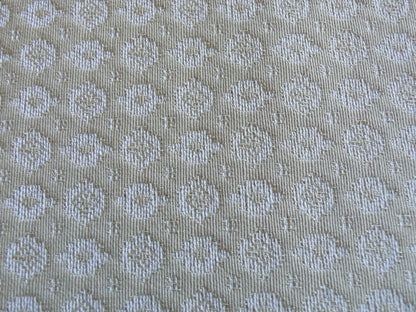 Bty Scalamandre Matelasse Vienna 100% Cotton Sand White