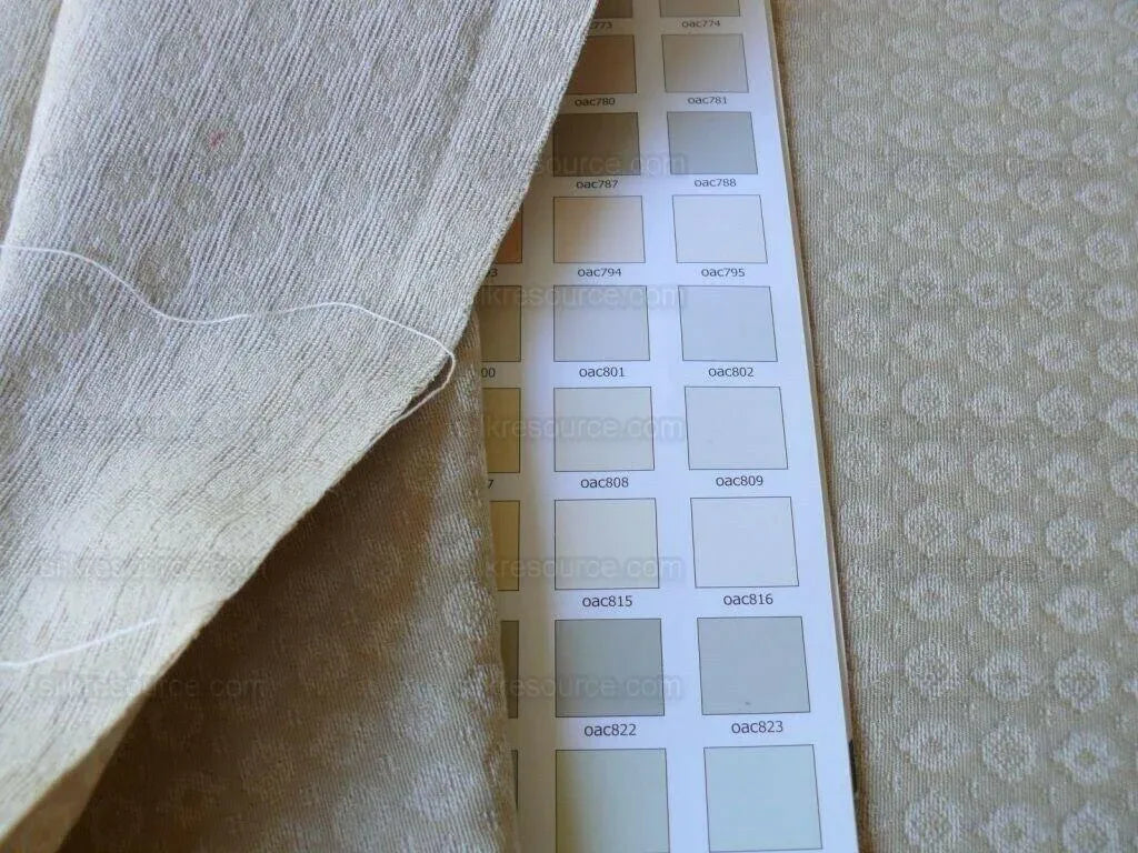 Bty Scalamandre Matelasse Vienna 100% Cotton Sand White