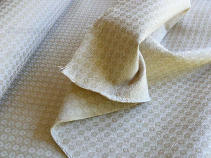 Bty Scalamandre Matelasse Vienna 100% Cotton Sand White