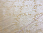 100% SILK DAMASK CLASSIC RENAISSANCE CREAM WHITE HIGH END