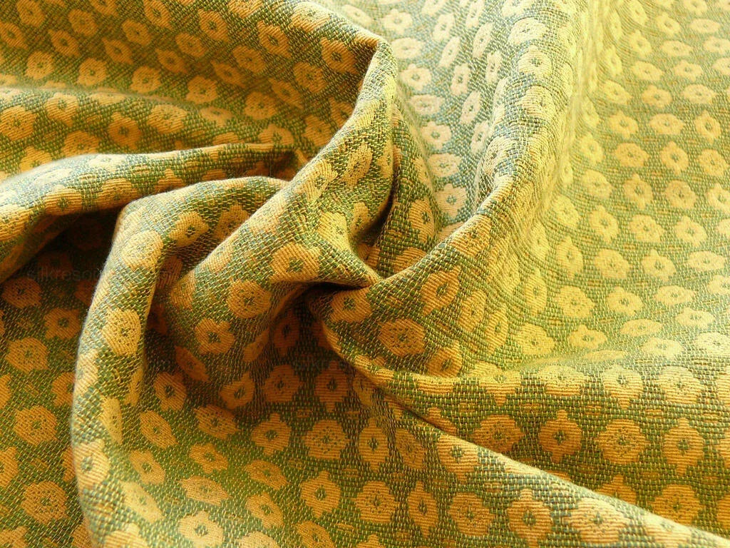 BY YD SCALAMANDRE VIENNA MATELASSE SUNFLOWER GOLD GREEN MSPR$141