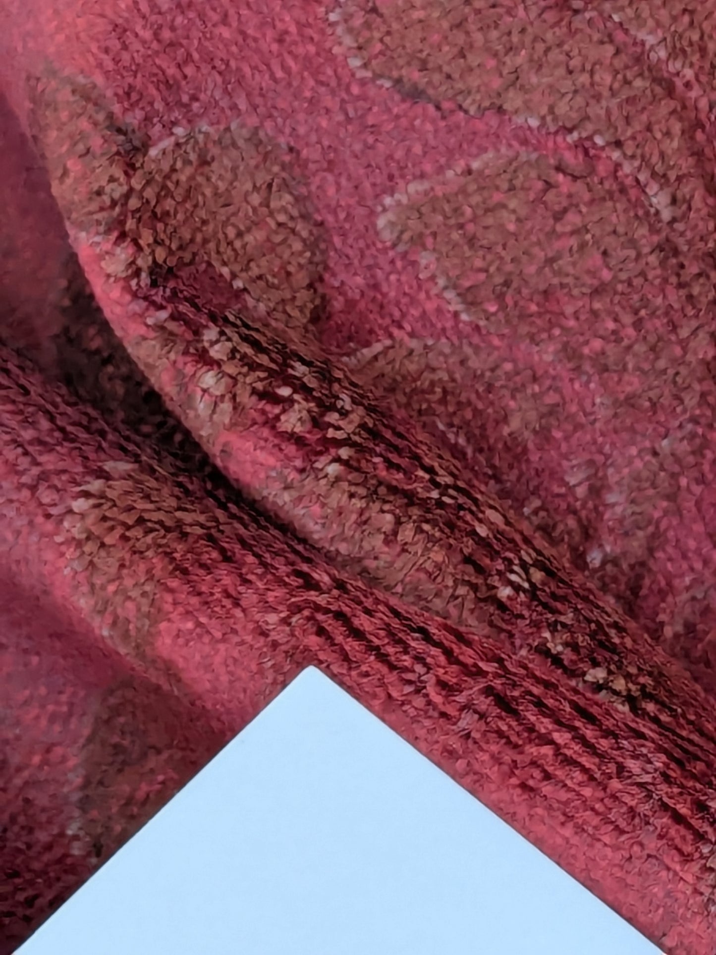 Venice Ruby Velvet Rich Red Printed Renaissance Damask Radiance