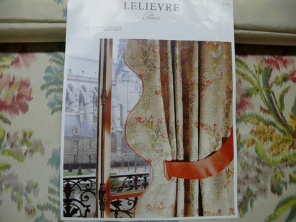 2.5Y yards Tassinari &amp; Chatel Silk Warp Print Les Ruines Fond Creme MSRP US 2214/yard