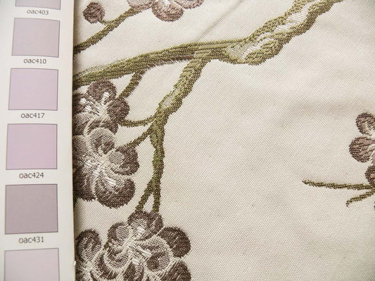 Robert Allen Italian Tapestry Japanese Cherry Tree in Mauve HiEnd! 4.75Y