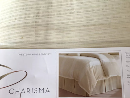 Charisma 100% Cotton Bedskirt White Somerfield western King