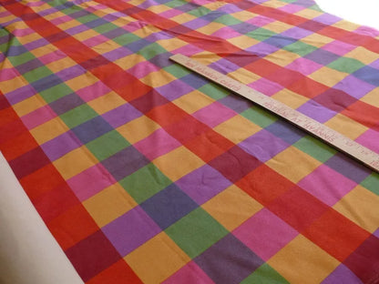 6.3Y Carnaval Cheerful Faux Suede Printed Square Pink Red Purple Gold #1179