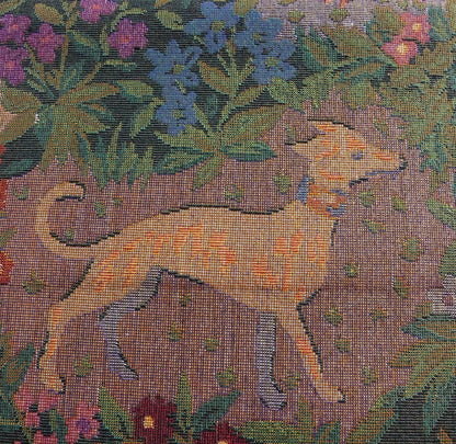 Kravet Exotic Jungle Animal Tapestry Dog Peacock Lion 1.2y
