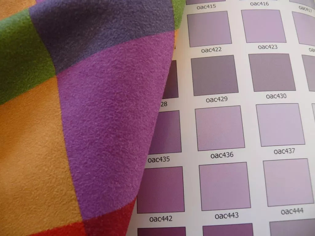 6.3Y Carnaval Cheerful Faux Suede Printed Square Pink Red Purple Gold #1179