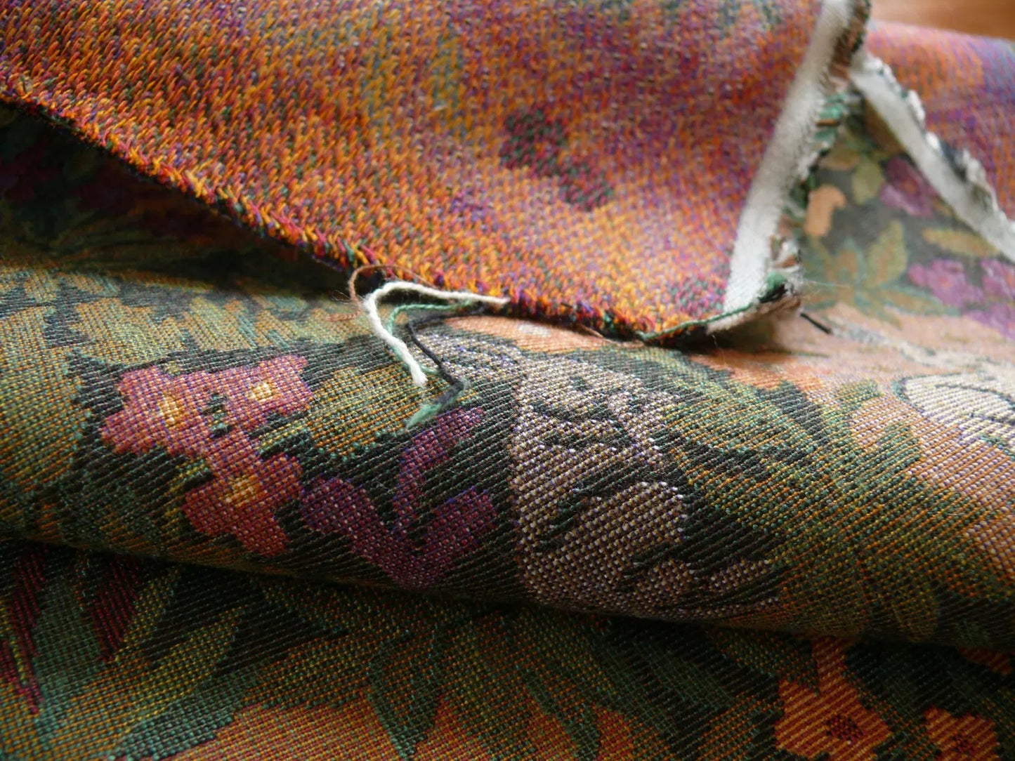 Kravet Exotic Jungle Animal Tapestry Dog Peacock Lion 1.2y