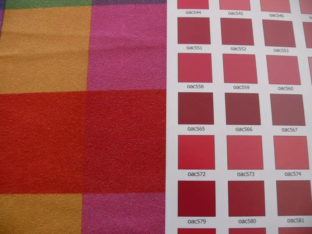 6.3Y Carnaval Cheerful Faux Suede Printed Square Pink Red Purple Gold #1179