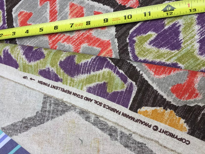 4.5yards Ikat Southwestern Cotton Duck Print #1585