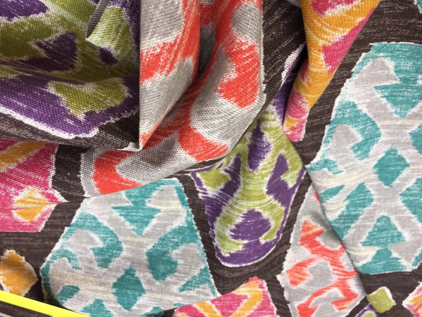 4.5yards Ikat Southwestern Cotton Duck Print #1585