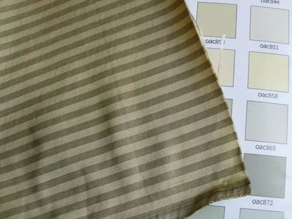 Scalamandre 100% Silk Taffeta Pin Stripe Pale Grey Sage Green Bty #380