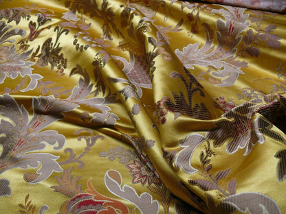 2.5y Scalamandre Verdi Lampas Or Gold Silk Stunning MSRP USD 3012 Special Order
