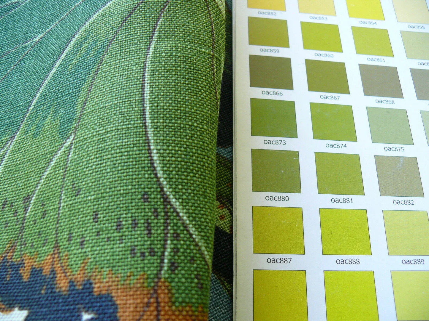 by yard Gp &amp; J Baker Nympheus Linen Lotus Heron Bird Print Stone/pistachio MSRP USD278/y