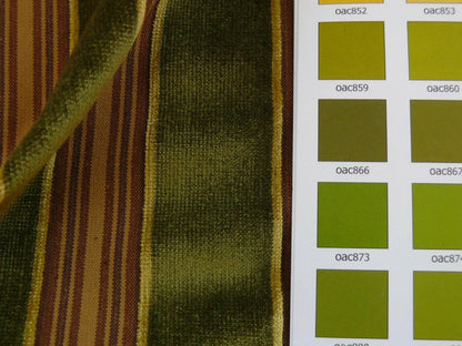 9y Beacon Hill Dillon Velvet Stripe In Bonsai Green Silky Heavy MSRP USD 1584 (575a)