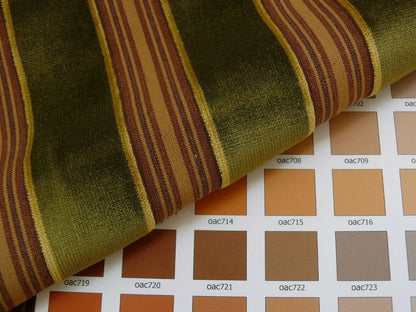 9y Beacon Hill Dillon Velvet Stripe In Bonsai Green Silky Heavy MSRP USD 1584 (575a)