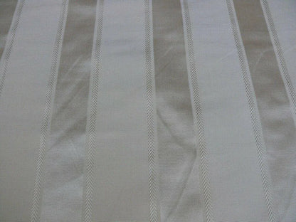 By Yard Scalamandre "nice" Silk & Cotton Stripe Creme On Creme MSRP USD 170+/Y